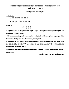 Đề thi chọn đội tuyển học sinh giỏi Toán Lớp 3 - Năm học 2009-2010 - Trường Tiểu học Đức Thọ