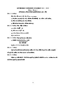 Đề thi chọn học sinh giỏi Toán, Tiếng việt Lớp 3 (Có đáp án) - Năm học 2012-2013