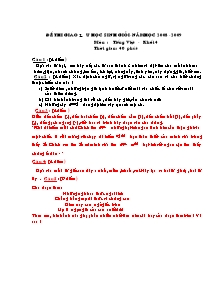 Đề thi giao lưu học sinh giỏi Toán, Tiếng việt Lớp 4 (Phần thi đồng đội) - Năm học 2008-2009