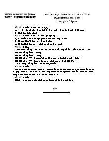 Đề thi học sinh giỏi Toán Lớp 4 - Năm học 2006-2007 - Trường Tiểu học Thiệu Duy