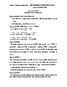 Đề thi học sinh giỏi Toán Lớp 4 - Năm học 2006-2007 - Trường Tiểu học Thiệu Viên
