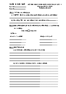 Đề thi học sinh giỏi Toán Lớp 4 - Năm học 2011-2012 - Trường Tiểu học Thiệu Toán