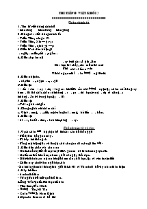 Đề thi môn Tiếng việt Khối 3