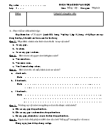 Đề và đáp án kiểm tra cuối năm Toán, Tiếng việt Lớp 3 - Năm học 2012-2013