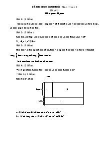 Đề và đáp án thi học sinh giỏi Toán Lớp 3 - Đề số 3 - Năm học 2012-2013