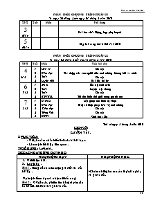 Giáo án buổi chiều Tổng hợp Lớp 5 - Tuần 34 - Năm học 2009-2010 - Lưu Văn Đởu