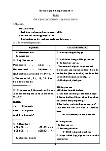 Giáo án ôn tập hè Lớp 1 lên Lớp 2 - Năm học 2013-2014