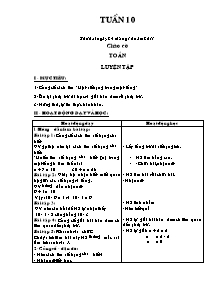 Giáo án Tổng hợp Lớp 2 - Tuần 10 - Năm học 2011-2012