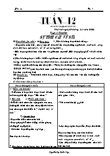 Giáo án Tổng hợp Lớp 2 - Tuần 12 - Năm học 2008-2009 - Nguyễn Thị Tuyết Nga