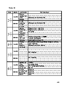 Giáo án Tổng hợp Lớp 3 - Tuần 30 - Năm học 2011-2012