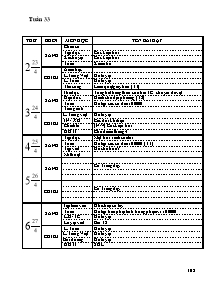 Giáo án Tổng hợp Lớp 3 - Tuần 33 - Năm học 2011-2012