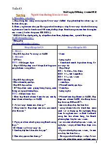Giáo án Tổng hợp Lớp 4 - Tuần 13 - Năm học 2013-2014 - Nguyễn Thị Yến