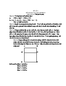 10 Đề thi chọn học sinh giỏi Toán Lớp 4