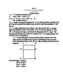 Bộ đề thi chọn học sinh giỏi môn Toán Lớp 4