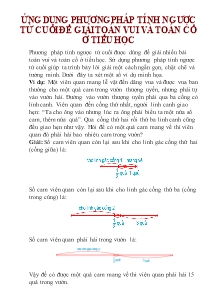 Bồi dưỡng học sinh giỏi Toán Lớp 4 - Chuyên đề: Ứng dụng phương pháp tính ngược từ cuối để giải toán vui và toán cổ ở tiểu học