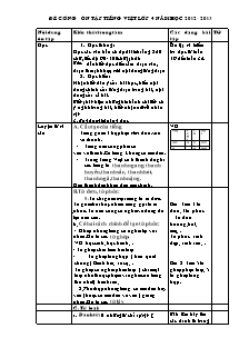 Đề cương ôn tập Tiếng việt Lớp 4 - Năm học 2012-2013