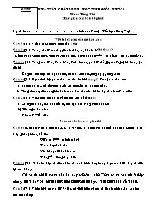 Đề khảo sát chất lượng học sinh giỏi Toán, Tiếng việt Lớp 3 - Trường Tiểu học Đồng Việt