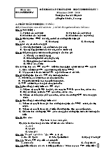 Đề khảo sát chất lượng học sinh giỏi Tổng hợp Lớp 3 - Năm học 2009-2010