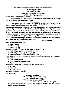 Đề khảo sát học sinh giỏi Tiếng việt Khối 4 - Năm học 2008-2009