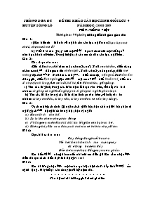 Đề khảo sát học sinh giỏi Tiếng việt Lớp 4 - Năm học 2008-2009 - Phòng GD&ĐT Sông Lô
