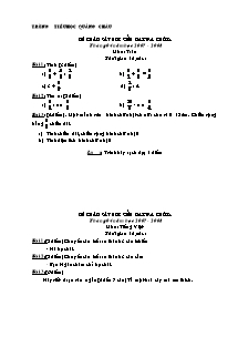 Đề khảo sát học sinh Toán, Tiếng việt Lớp 4,5 - Năm học 2007-2008 - Trường Tiểu học Quảng Châu