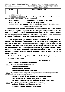 Đề kiểm tra chất lượng học kì II Tiếng việt Lớp 4 - Năm học 2013-2014 - Trường Tiểu học Lê Hồng Phong