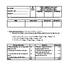 Đề kiểm tra cuối học kì I Đọc thành tiếng Lớp 3 - Năm học 2012-2013