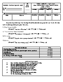 Đề kiểm tra cuối học kì I Tiếng việt Lớp 4 - Năm học 2013-2014 - Trường Tiểu học Trần Quang Khải