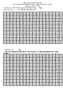 Đề kiểm tra cuối học kì II Tiếng việt Lớp 3 - Năm học 2013-2014 - Võ Thị Thùy Linh