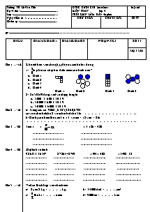 Đề kiểm tra cuối học kì II Toán Lớp 4 - Năm học 2010-2011 - Trường Tiểu học Lê Văn Thế