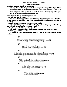 Đề kiểm tra cuối năm môn Đọc thành tiếng Lớp 3