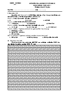Đề kiểm tra định kỳ cuối học kì II Tiếng việt Khối 3