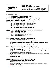 Đề kiểm tra giữa học kì I Tiếng việt Khối 4 - Năm học 2012-2013