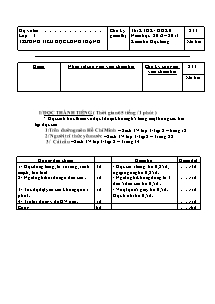 Đề kiểm tra giữa học kì II Đọc thành tiếng Lớp 3 - Năm học 2012-2013 - Trường Tiểu học Long Thạnh