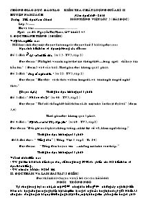 Đề kiểm tra giữa học kì II Tiếng việt Lớp 3 - Năm học 2009-2010 - Trường Tiểu học Nam Chính