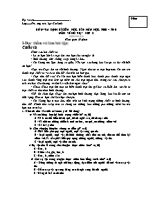 Đề kiểm tra giữa học kì II Tiếng việt Lớp 3 - Năm học 2009-2010 - Trường Tiểu học Cát Linh