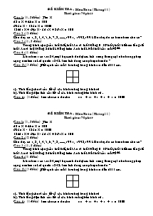 Đề kiểm tra học sinh giỏi tháng 11 môn Toán Lớp 4