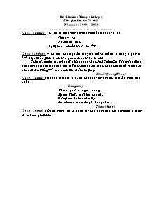 Đề kiểm tra học sinh giỏi Toán, Tiếng việt Lớp 4 (Có đáp án) - Năm học 2009-2010
