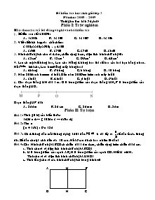 Đề kiểm tra thi học sinh giỏi Toán Lớp 3 - Năm học 2008-2009