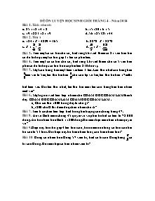 Đề ôn luyện học sinh giỏi tháng 4 Toán Lớp 4 - Năm học 2013-2014