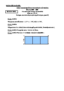 Đề thi chọn đội tuyển học sinh giỏi cấp trường Toán Lớp 5 - Năm học 2005-2006