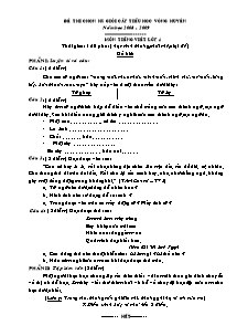 Đề thi chọn học sinh giỏi cấp huyện Toán, Tiếng việt Lớp 4 - Năm học 2008-2009