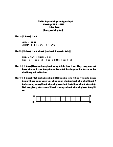 Đề thi chọn học sinh giỏi môn Toán Khối 4 - Năm học 2001-2002