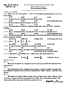 Đề thi chọn học sinh giỏi Toán Lớp 4 - Năm học 2007-2008 - Phòng GD&ĐT Phú Vang