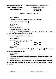 Đề thi chọn học sinh giỏi Toán Lớp 4 - Năm học 2008-2009 - Trường Tiểu học Điệp Nông