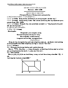 Đề thi giáo viên giỏi cấp Tiểu học - Năm học 2005-2006 - Trường Tiểu học Trung Giang số 2