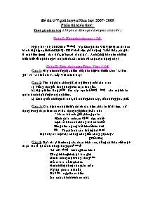 Đề thi giáo viên giỏi huyện Toán, Tiếng việt cấp Tiểu học - Năm học 2007-2008 - Phòng GD&ĐT Lộc Hà