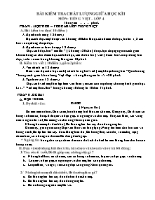 Đề thi giữa học kì I Toán, Tiếng việt Lớp 4 - Năm học 2010-2011 - Trường Tiểu học Hoàng Văn Thụ