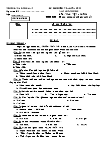 Đề thi giữa học kì II Tiếng việt Lớp 5 - Năm học 2009-2010 - Trường Tiểu học Long Hà C