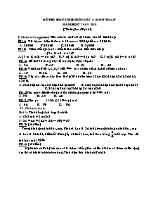 Đề thi học sinh giỏi môn Toán Lớp 4 - Đề số 3 - Năm học 2009-2010